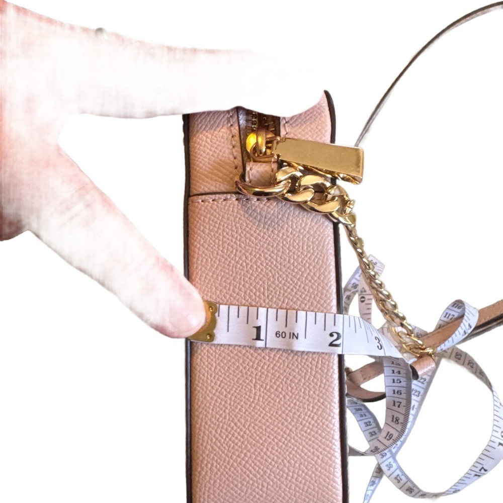 Michael Kors Jet Set Beige/Nude Crossbody Bag with Gold Accents - Picture 14 of 14